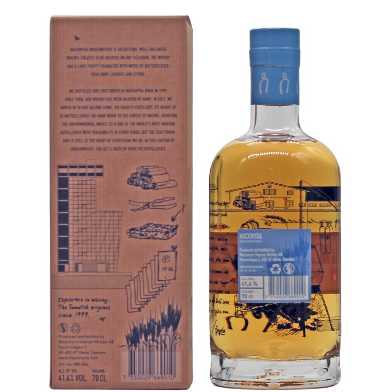 Mackmyra Brukswhisky 0,7 L 41,4% vol Mackmyra Brukswhisky 0,7 L 41,4% vol